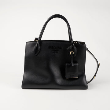 PRADA モノクローム トート ショルダーバッグ 156730813