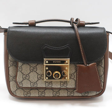GUCCI トップハンドルパドロックミニクロスボディバッグ 658487 157162174