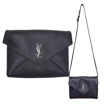 SAINT LAURENT ラムスキン エンベロープ チェーン ショルダーバッグ 801490 AACIU 1000 157162659