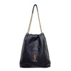 Saint Laurent Large Chain Bag in Lambskin Pouch 828350 AAB32 1000 157162661 [P]