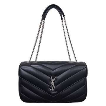Saint Laurent Matelassé Lambskin Loulou Chain Shoulder Bag Medium 801439 AAE4Y 1000 157162667