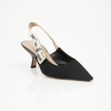 Dior Technical Fabric Slingback Pumps Black 156728105