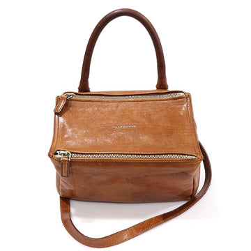 Givenchy Brown Goatskin Silver Pandora Small 2WAY MEP60486GI 157169072