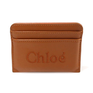 Chloe Sens Cardholder in Caramel Brown 157169198