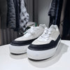 CHANEL スウェード スニーカー ホワイト ブラック (43) 157172596 [P]