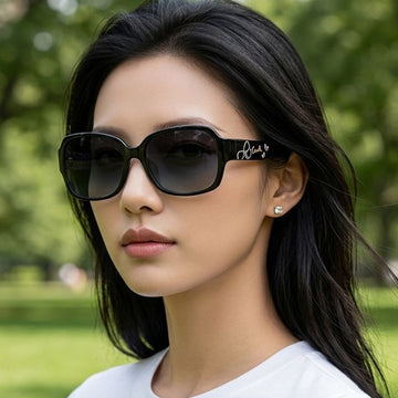 COACH Sonnenbrille S781A 001 Schwarz Acetat Cat-Eye mit Strass für Damen und Herren 157191031