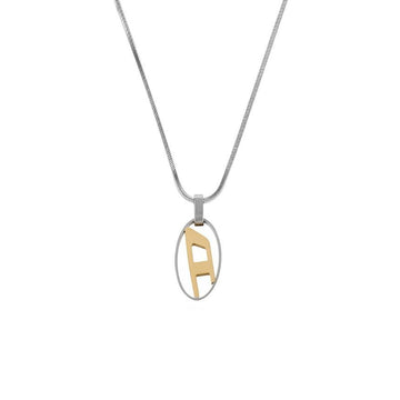 Diesel Oval D Logo Necklace 105840442 [P]