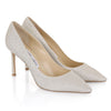 JIMMY CHOO ROMY85DGZ プラチナアイス ウェディングシューズ 138878905 [P]