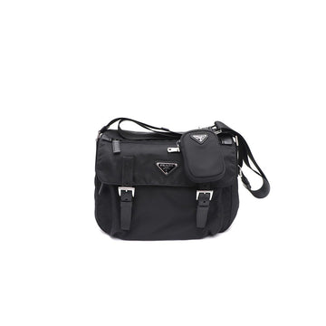 PRADA Triangular Logo Nylon Buckle Messenger Schultertasche Crossbody 1BD953 157194769