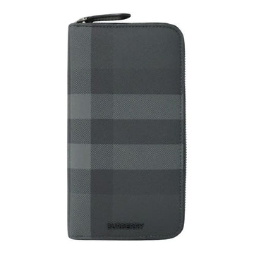 Burberry Checked Leather Unisex Long Wallet 157195772