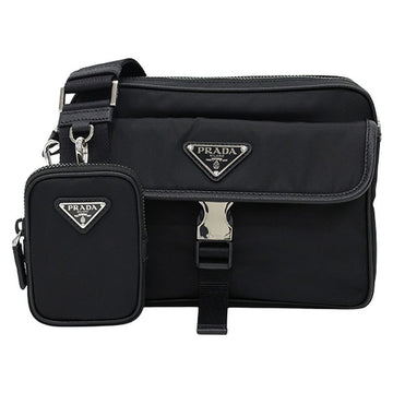 Prada Nylon Saffiano Triangle Logo Men’s Crossbody Bag 2VH133 2DMH F0002 157195834
