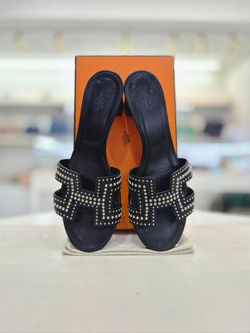 Hermes Mini Stud Oasis Sandal 250-255mm H172194Z 157197883