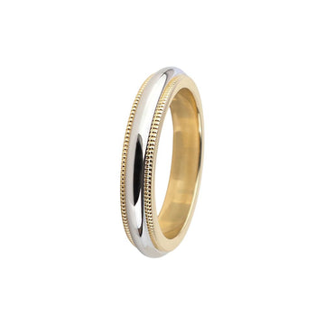 Tiffany & Co Milgrain Combination Ring 3MM Size 9 74362303 37245 157200571