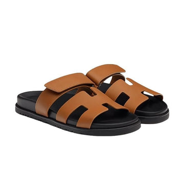 HERMES Chypre Sandalen Damen Slipper Natur H222299Z A3365 157200602