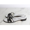 CHANEL Pailletten Sandalen Slipper 37.5 157202042 [P]
