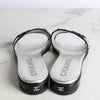 CHANEL Pailletten Sandalen Slipper 37.5 157202042 [P]