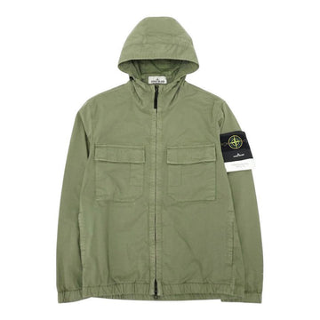 Stone Island Stretch Organic Cotton Twill Hooded Men Jacket L1S154100077 S0A10 157195802 [P]