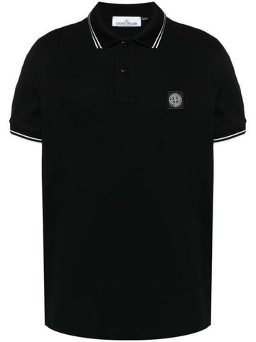 Stone Island Organic Cotton Elastane Pique Polo Shirt 22002SC K1S15 S0018 V0029 142785870