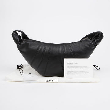 LEMAIRE クロワッサン スモール クロスバッグ ブラック 156910685