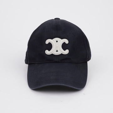 CELINE Baseballcap Schwarz Größe 38NO 156724916