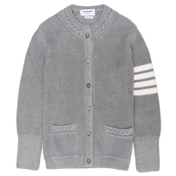 Thom Browne Half Stitch 4-Bar Crewneck Cardigan 51589188