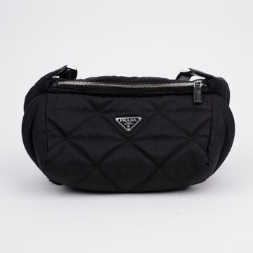 PRADA Dreieckslogo Stepp Biker Schulter Crossbody Tasche 156909591