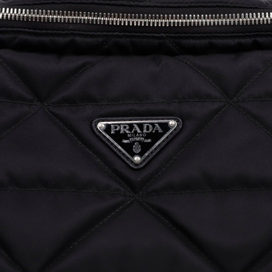 Prada Triangular Logo Quilted Biker Shoulder Crossbody Bag 156909591