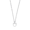 Salvatore Ferragamo Gancini Earrings & Necklace Set 76-0119, 76-0133 SILVER 157204034 [P]