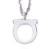 Salvatore Ferragamo Gancini Earrings & Necklace Set 76-0119, 76-0133 SILVER 157204034 [P]