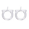 Salvatore Ferragamo Gancini Earrings & Necklace Set 76-0119, 76-0133 SILVER 157204034 [P]