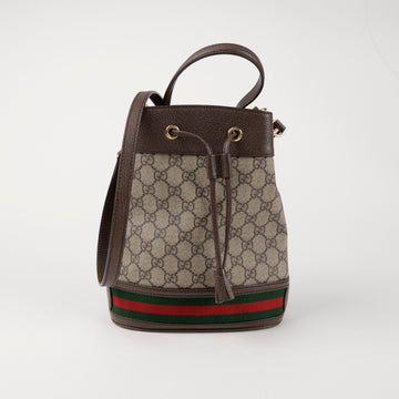 Gucci Ophidia GG Small Bucket Bag Brown 157116197