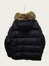 MONCLER Schwarze Wappen-Maidob Daunenjacke mit Kapuze 7 157204196 [P]