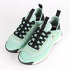 CHANEL Mixed Fiber Gold-tone Sneakers Mint 37.5 (245) 157204998 [P]