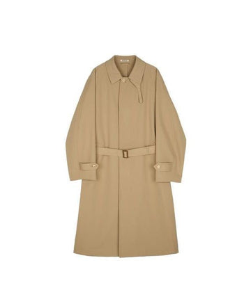 Auralee Wool MAX Canvas Collar Coat A23SC01WC LIGHT BEIGE 152201724