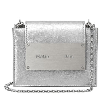 MATIN KIM Mini Tasche mit Akkordeon-Kette Silber MK2400BG730M 155525899