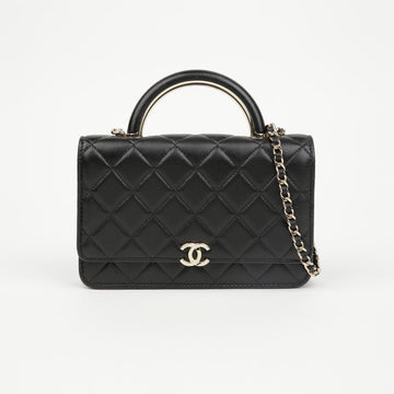 CHANEL CC Logo Top Handle WOC Crossbody Bag 156729722