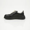 GUCCI Gestepptes schwarzes Leder Herren Sneakers 156933500 [P]