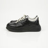 GUCCI Gestepptes schwarzes Leder Herren Sneakers 156933500 [P]