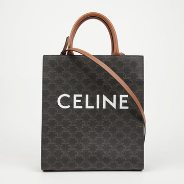CELINE Kleine vertikale Cabas Tote Bag Beige 156935321