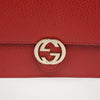 Gucci Interlocking G Mini Leather Wallet Chain Bag Red 156977692 [P]