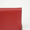 Gucci Interlocking G Mini Leather Wallet Chain Bag Red 156977692 [P]