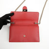 Gucci Interlocking G Mini Leather Wallet Chain Bag Red 156977692 [P]