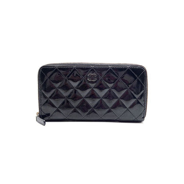 CHANEL Patent Around Long Wallet L463378 157205722
