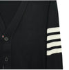 THOM BROWNE Wollcardigan mit diagonaler Linie in Relaxed Fit 157205740 [P]
