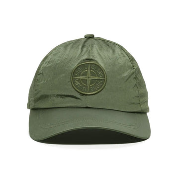 STONE ISLAND Stone 26SS Logo Stickerei Nylon Cap-Mütze Khaki L1S15 9100011 S0076 V0059 151198432