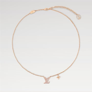 LOUIS VUITTON Ikonische Blush-Halskette Pink M00985 157211759 [P]