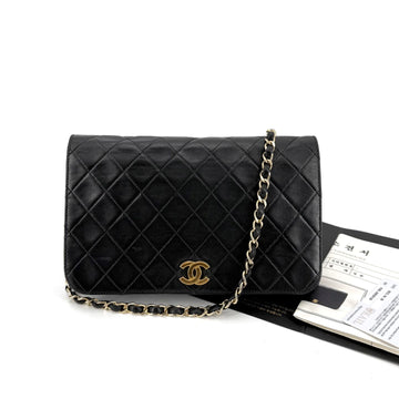 CHANEL Matelassé Lambskin Flap Shoulder Bag WOC 157221476