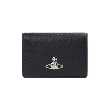 VIVIENNE WESTWOOD Flap-Kartenetui aus genarbtem Leder 157222246