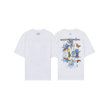 WOOYOUNGMI Herren T-Shirt mit Blumen-Backlogo 157222300