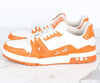 LOUIS VUITTON Trainer Sneakers Orange 9(280) 157222465 [P]